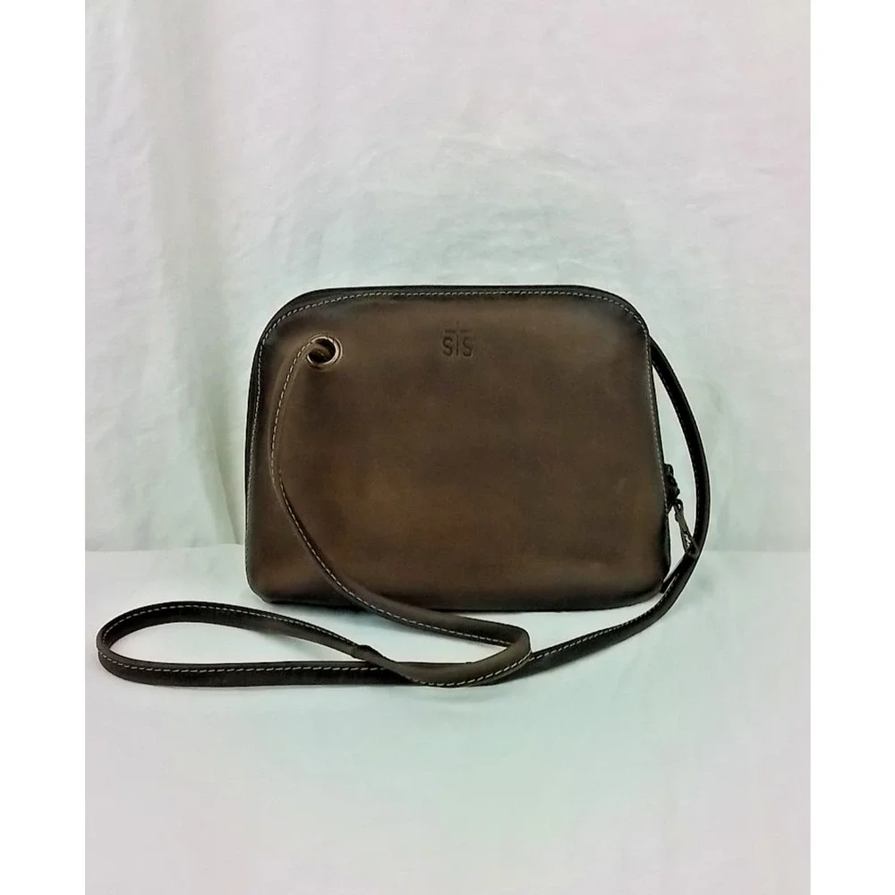 STS Ranchwear Brown Leather Crossbody Shoulder Bag